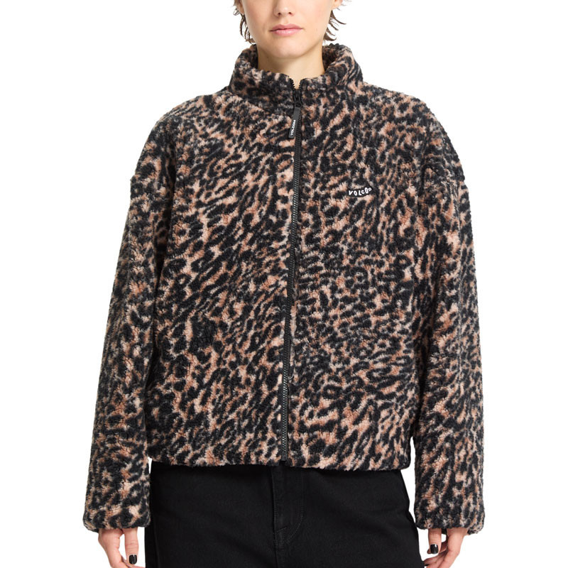 Chaqueta Volcom: Wylding Out Sherpa (Animal Print)