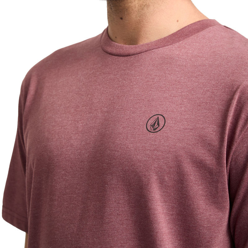 Camiseta Volcom: Circle Blanks Hth Sst (Merlot)