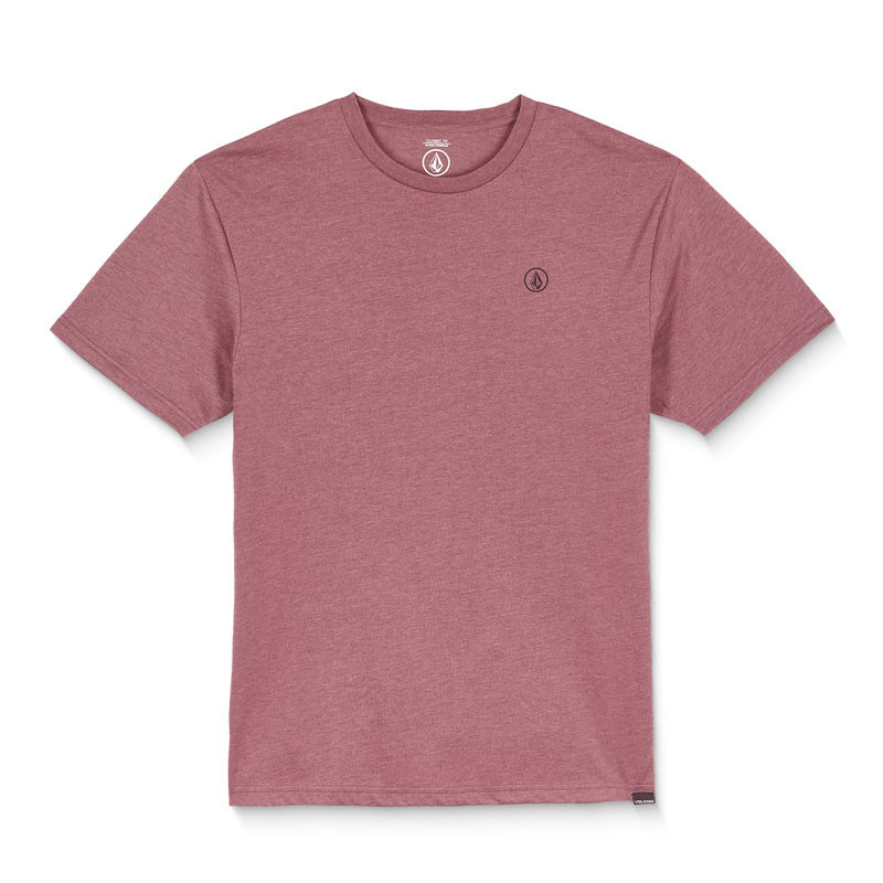 Camiseta Volcom: Circle Blanks Hth Sst (Merlot)