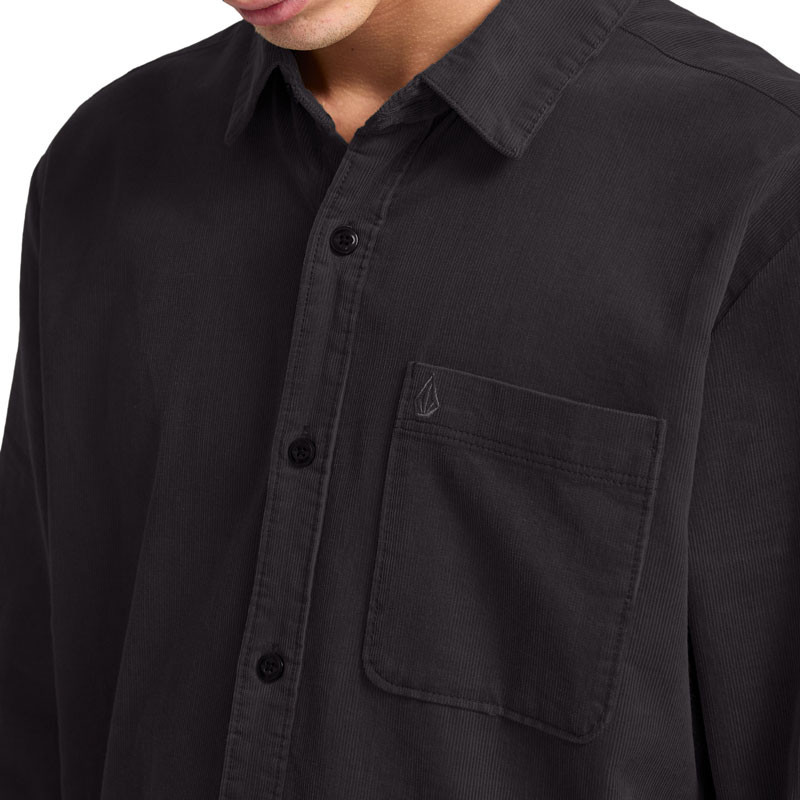 Camisa Volcom: Zander LS (Asphalt Black)