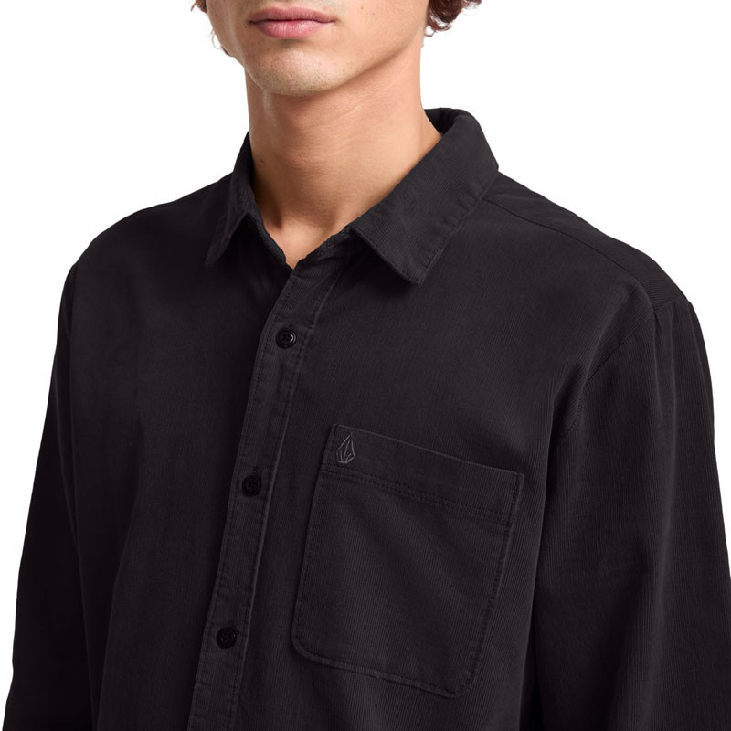 Camisa Volcom: Zander LS (Asphalt Black)