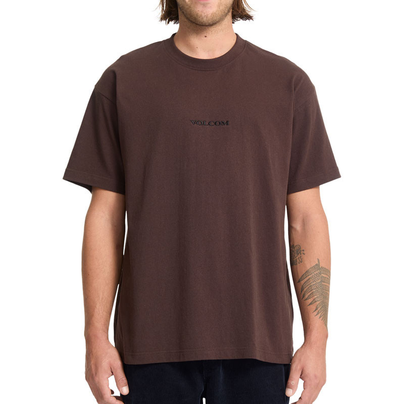 Camiseta Volcom: Volcom Stone LSe Sst (Cacao)