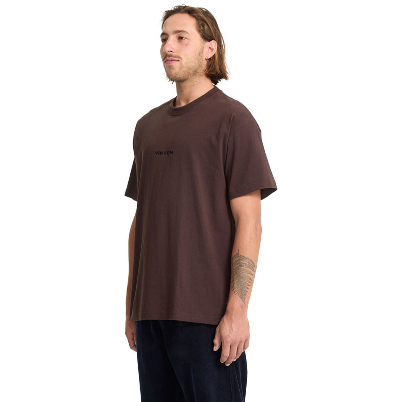 Camiseta Volcom: Volcom Stone LSe Sst (Cacao)