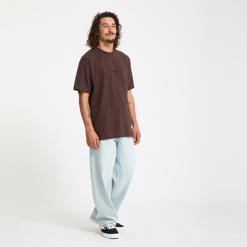 Camiseta Volcom: Volcom Stone LSe Sst (Cacao)