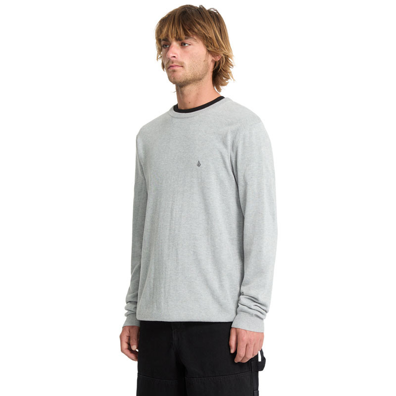 Jersey Volcom: Uperstand Sweater (Light Grey Heather)