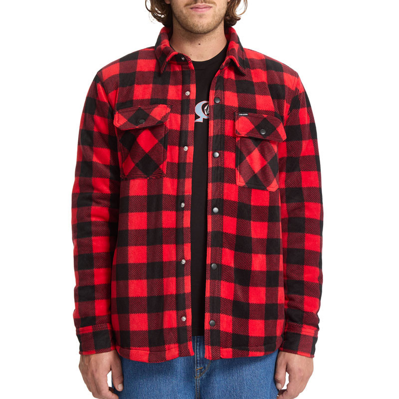 Chaqueta Volcom: Bowered Fleece LS (Lifeguard Red)