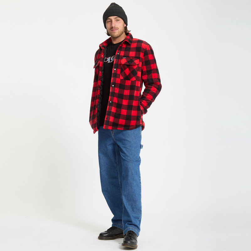 Chaqueta Volcom: Bowered Fleece LS (Lifeguard Red)