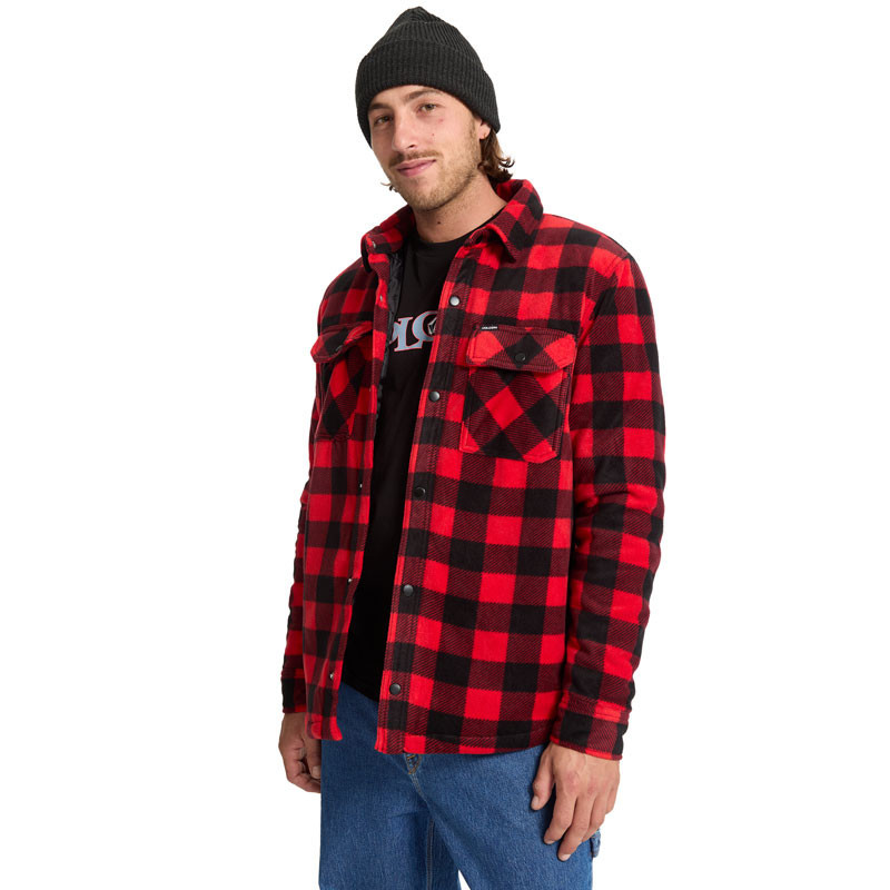 Chaqueta Volcom: Bowered Fleece LS (Lifeguard Red)