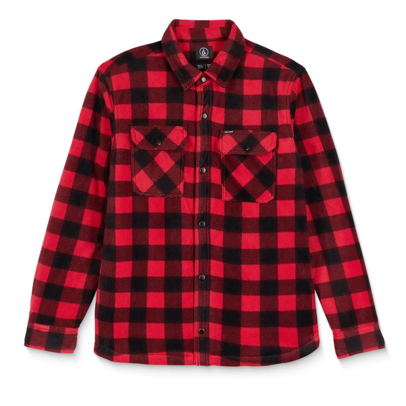 Chaqueta Volcom: Bowered Fleece LS (Lifeguard Red)