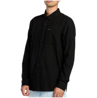 Camisa Volcom: Caden Solid LS (Antique Black)