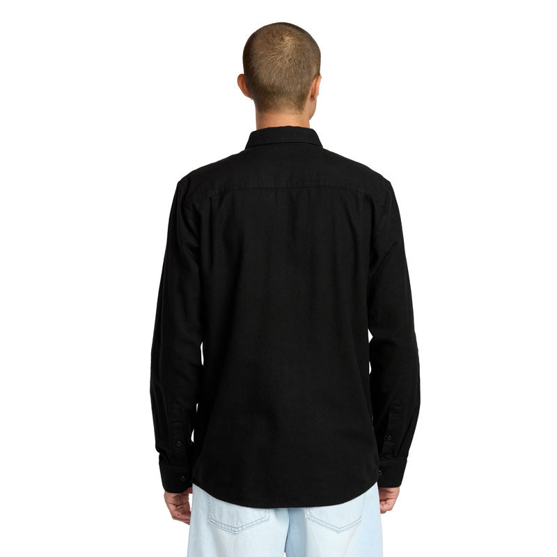 Camisa Volcom: Caden Solid LS (Antique Black)