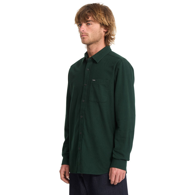 Camisa Volcom: Caden Solid LS (Scarab)