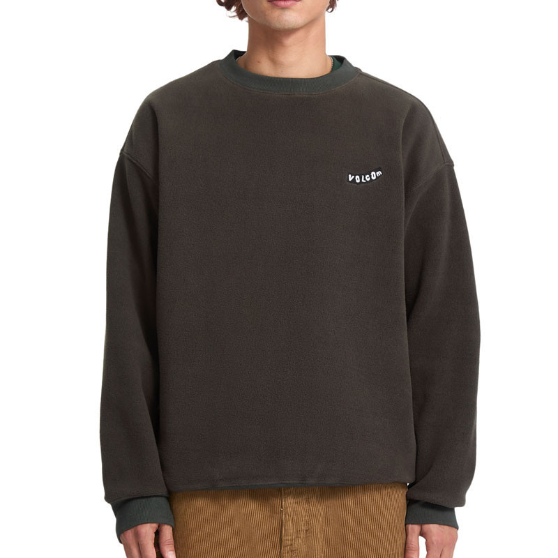 Sudadera Volcom: Too Kool LSe Crew (Rinsed Black)