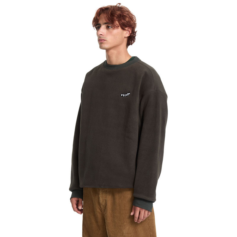 Sudadera Volcom: Too Kool LSe Crew (Rinsed Black)