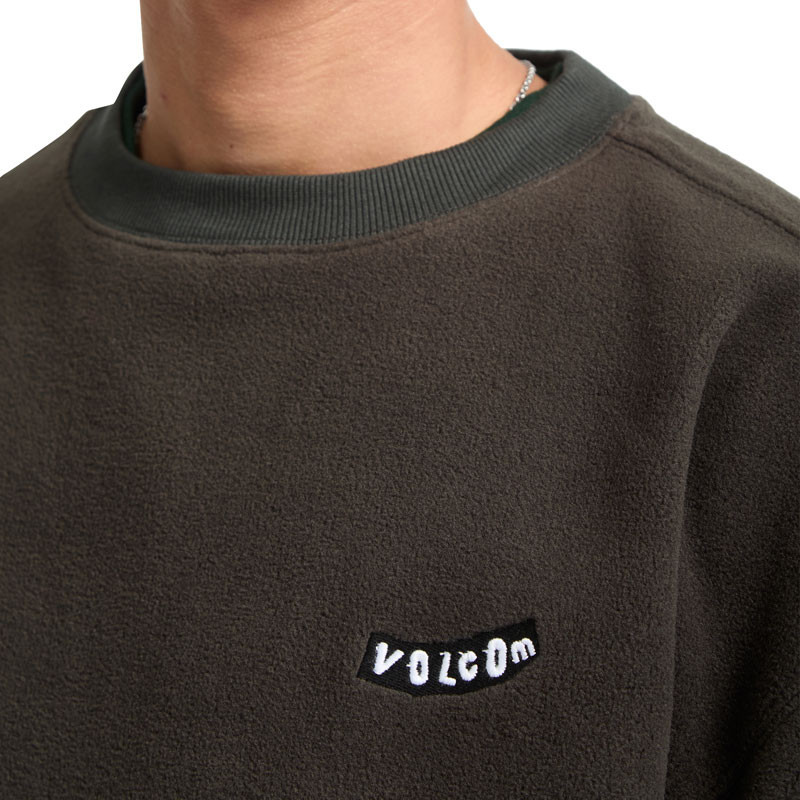 Sudadera Volcom: Too Kool LSe Crew (Rinsed Black)