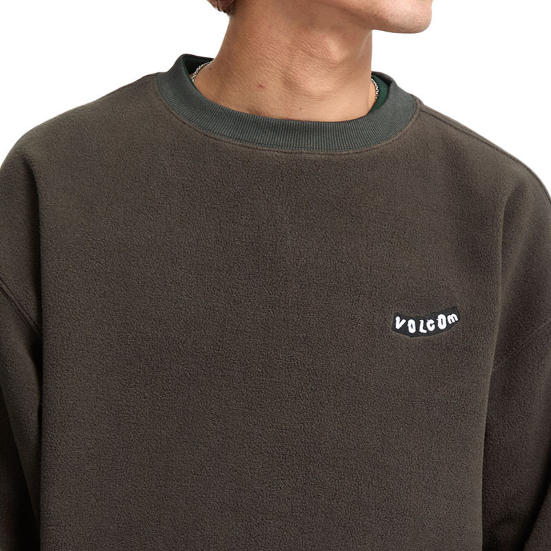 Sudadera Volcom: Too Kool LSe Crew (Rinsed Black)