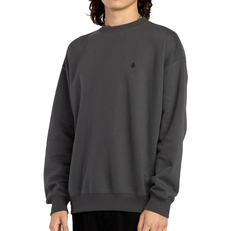 Sudadera Volcom: Single Stone Pw Crew (Asphalt Black)
