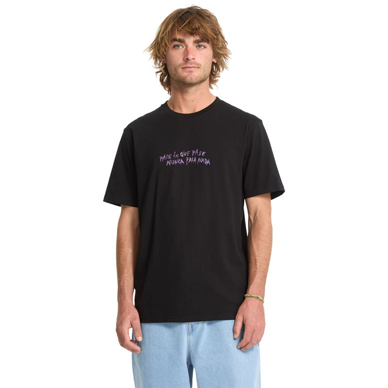Camiseta Volcom: Nunca Pasa Sst (Black)