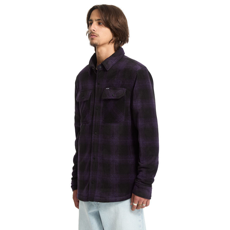 Chaqueta Volcom: Bowered Fleece LS (Dark Purple)