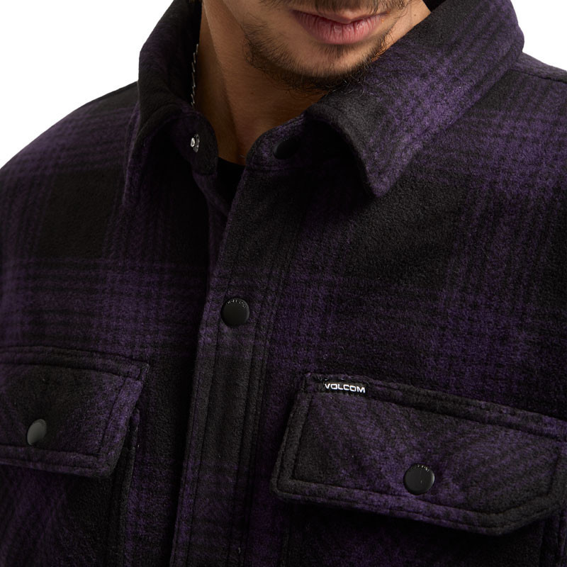 Chaqueta Volcom: Bowered Fleece LS (Dark Purple)