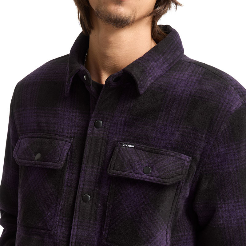 Chaqueta Volcom: Bowered Fleece LS (Dark Purple)