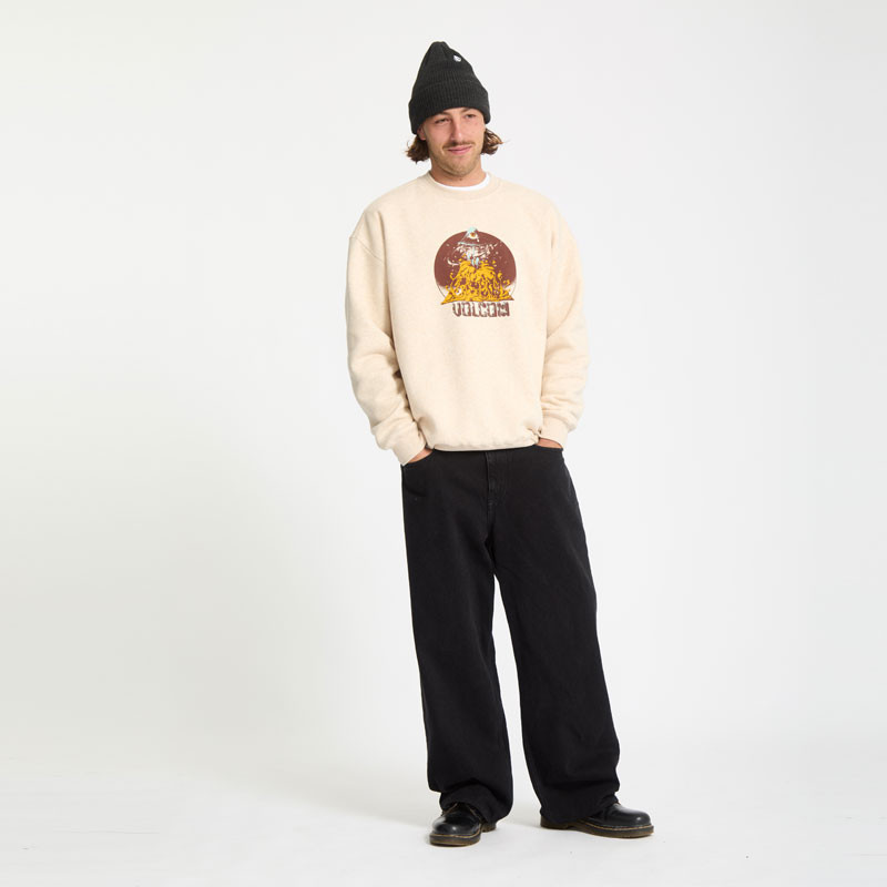 Sudadera Volcom: Fa Callum Rooney Crew (Dust Heather)