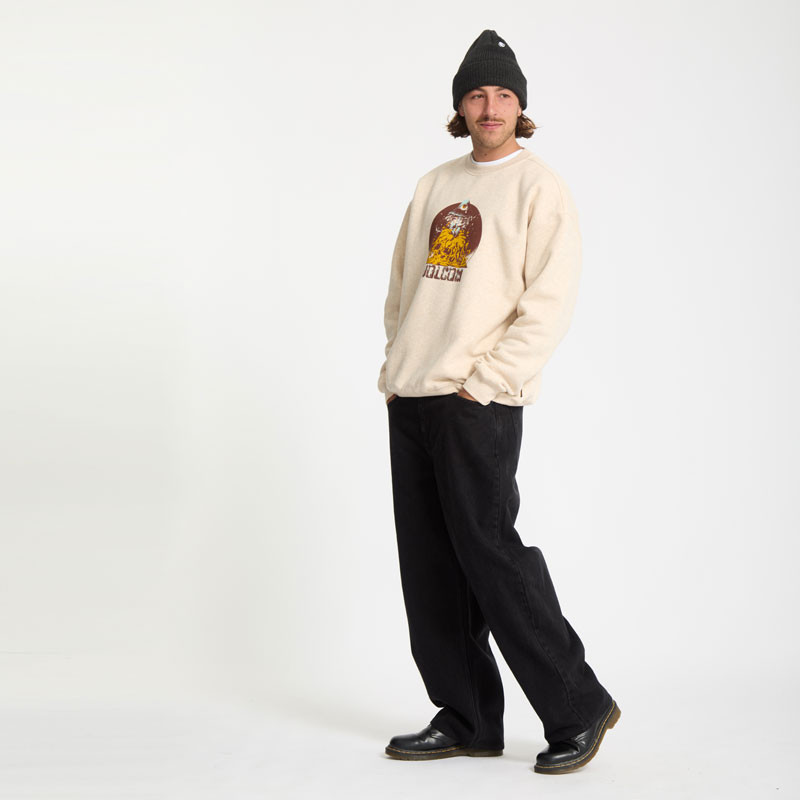 Sudadera Volcom: Fa Callum Rooney Crew (Dust Heather)