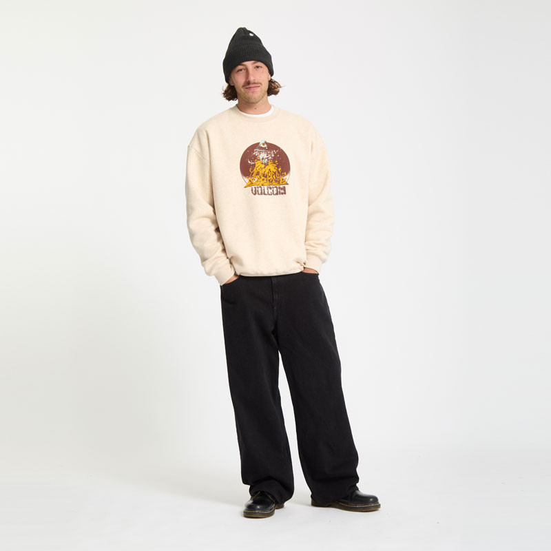 Sudadera Volcom: Fa Callum Rooney Crew (Dust Heather)