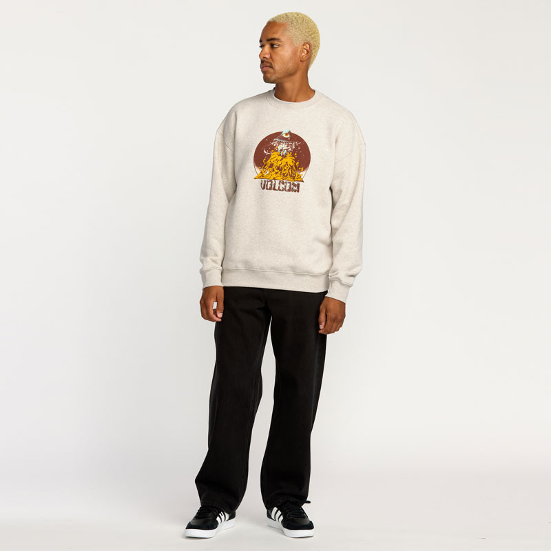 Sudadera Volcom: Fa Callum Rooney Crew (Dust Heather)