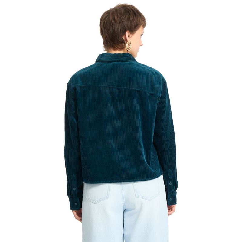 Camisa Volcom: Weellow Cord Shirt (Emerald Green)