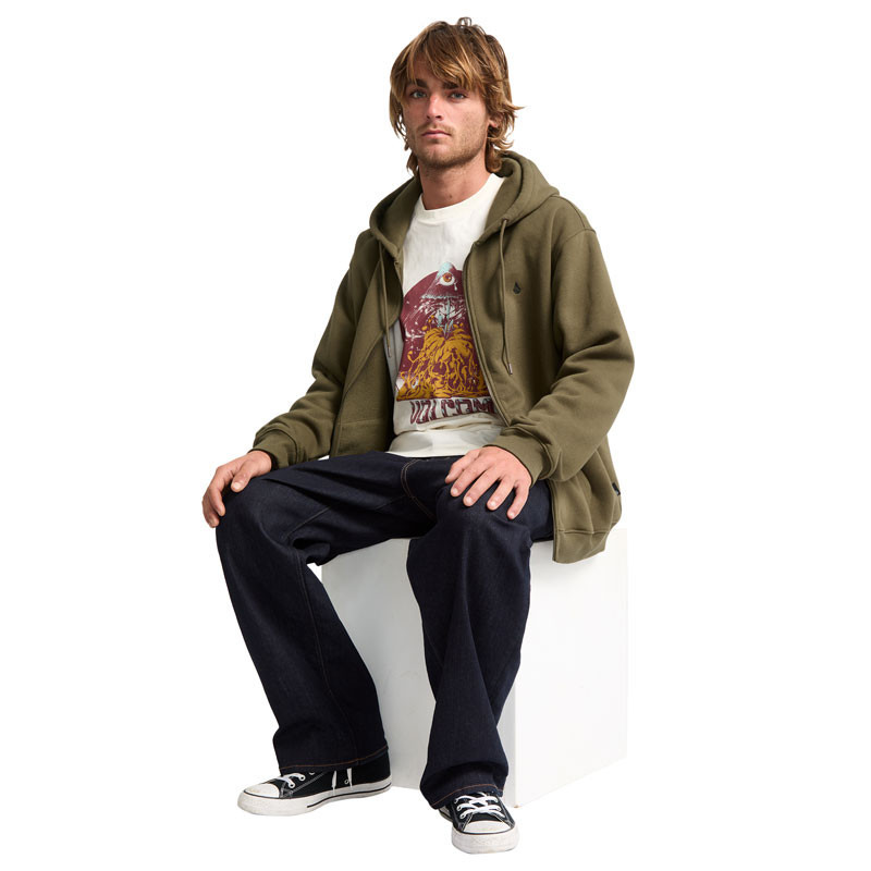 Sudadera Volcom: Single Stone Zip (Sage Leaf)