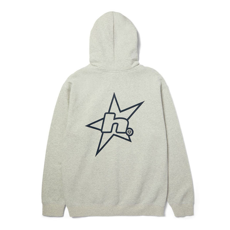 Sudadera HUF: H Star Logo PO Hoodie (Ash)