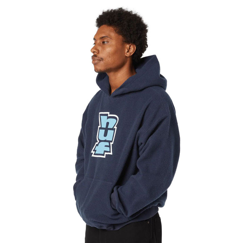 Sudadera HUF: Megablast Reverse Hoodie (Navy)