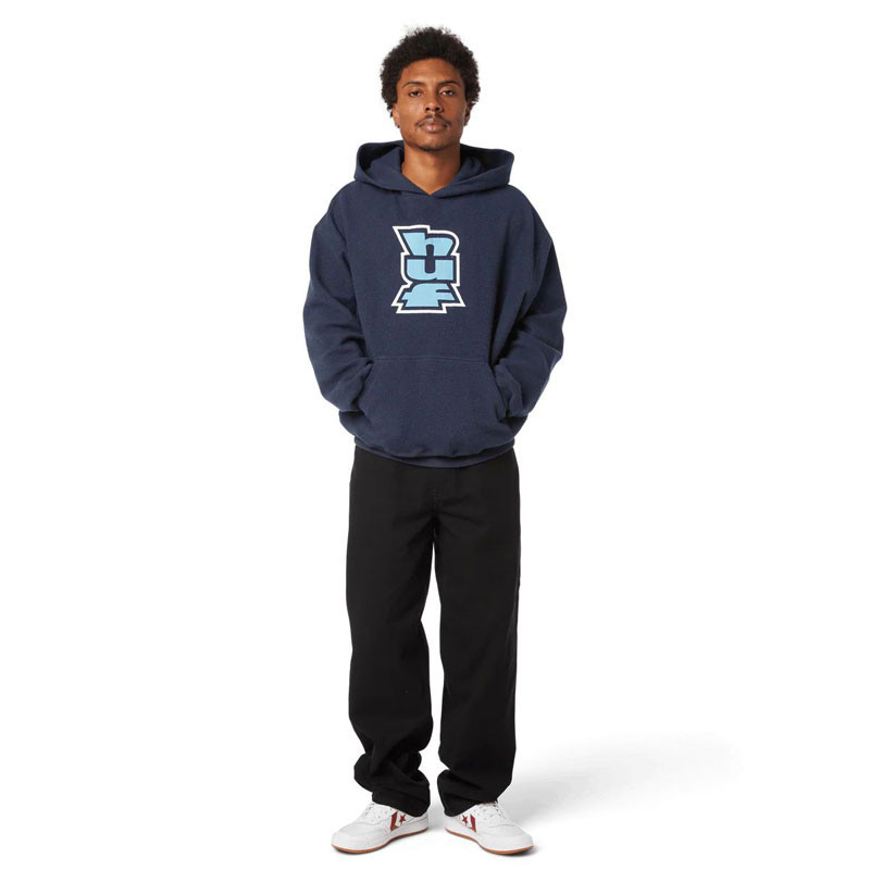 Sudadera HUF: Megablast Reverse Hoodie (Navy)