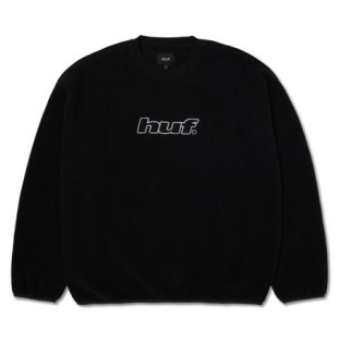 Sudadera HUF: H Dot Polar Fleece Crewneck (Black)