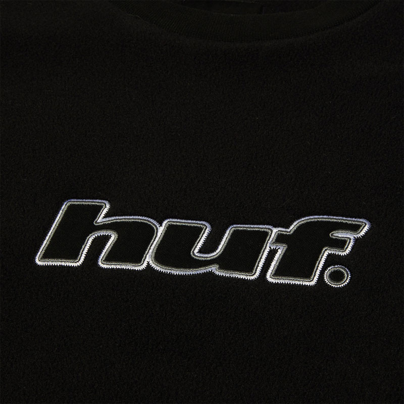 Sudadera HUF: H Dot Polar Fleece Crewneck (Black)