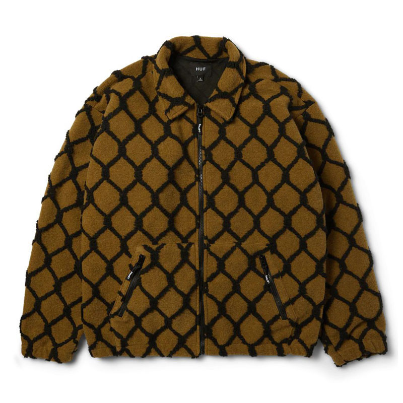 Chaqueta HUF: Breakthrough High Pile Jacket (Moss)
