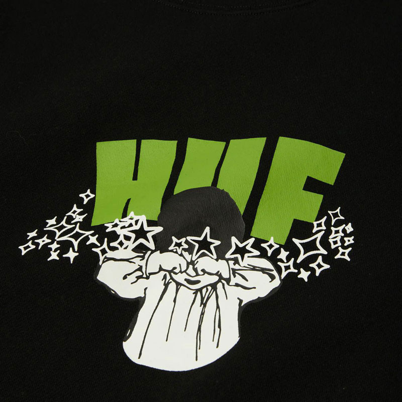 Sudadera HUF: Dazed Crewneck (Black)
