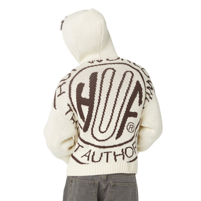 Jersey HUF: Token Zip Hooded Sweater (Bleach)