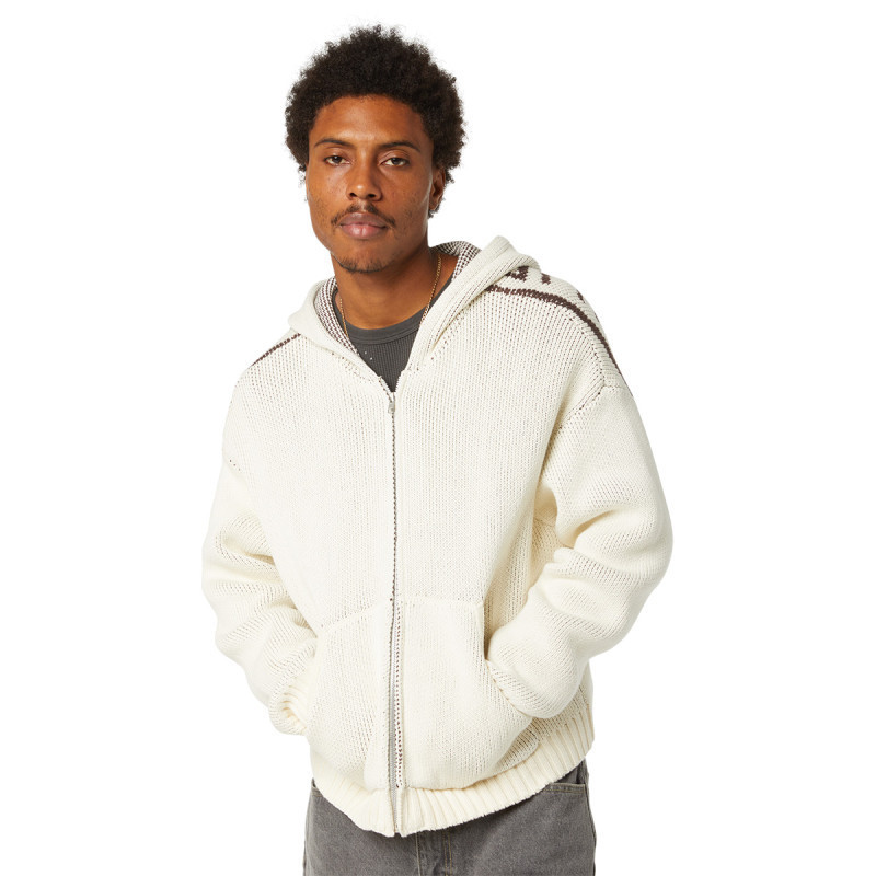 Jersey HUF: Token Zip Hooded Sweater (Bleach)