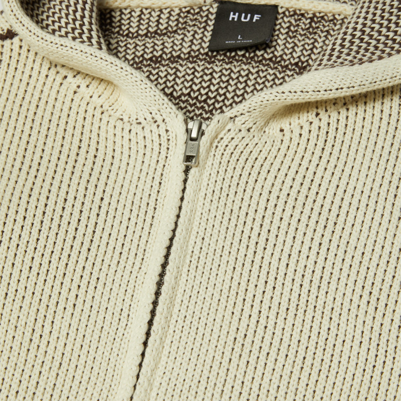 Jersey HUF: Token Zip Hooded Sweater (Bleach)