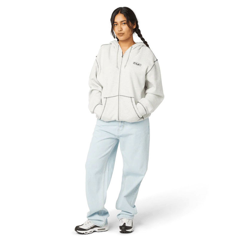Sudadera HUF: Stretch FZ Hoodie (Ash)