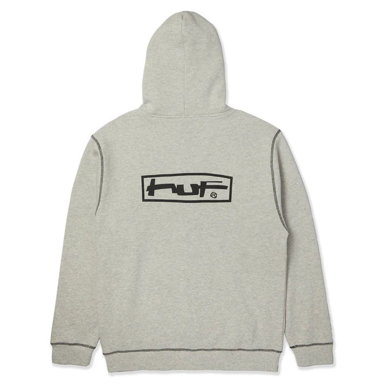 Sudadera HUF: Stretch FZ Hoodie (Ash)