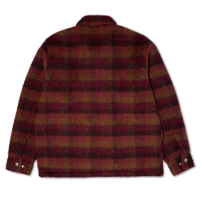 Chaqueta HUF: Megablast Plaid Jacket (Berry)