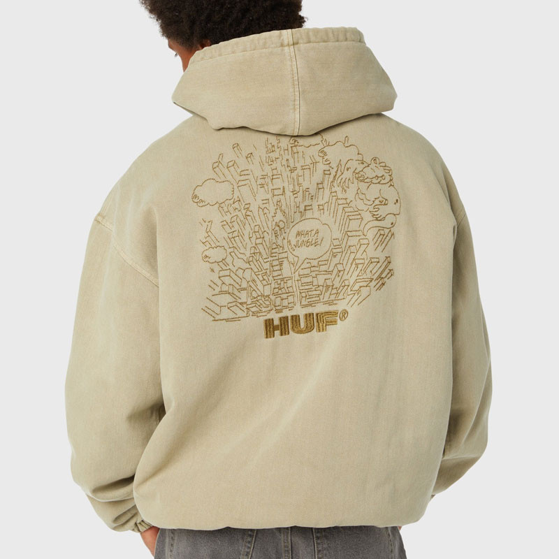 Chaqueta HUF: What A Jungle Denim Work Jacket (Desert)