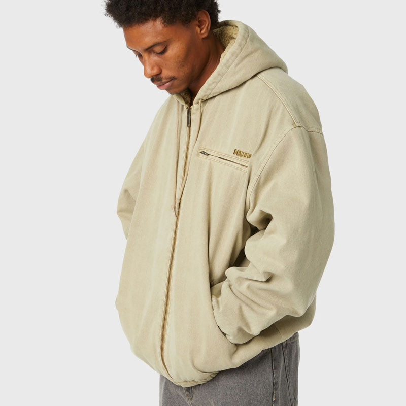 Chaqueta HUF: What A Jungle Denim Work Jacket (Desert)