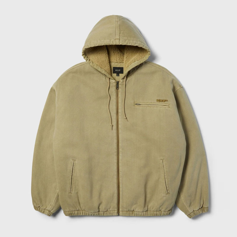 Chaqueta HUF: What A Jungle Denim Work Jacket (Desert)