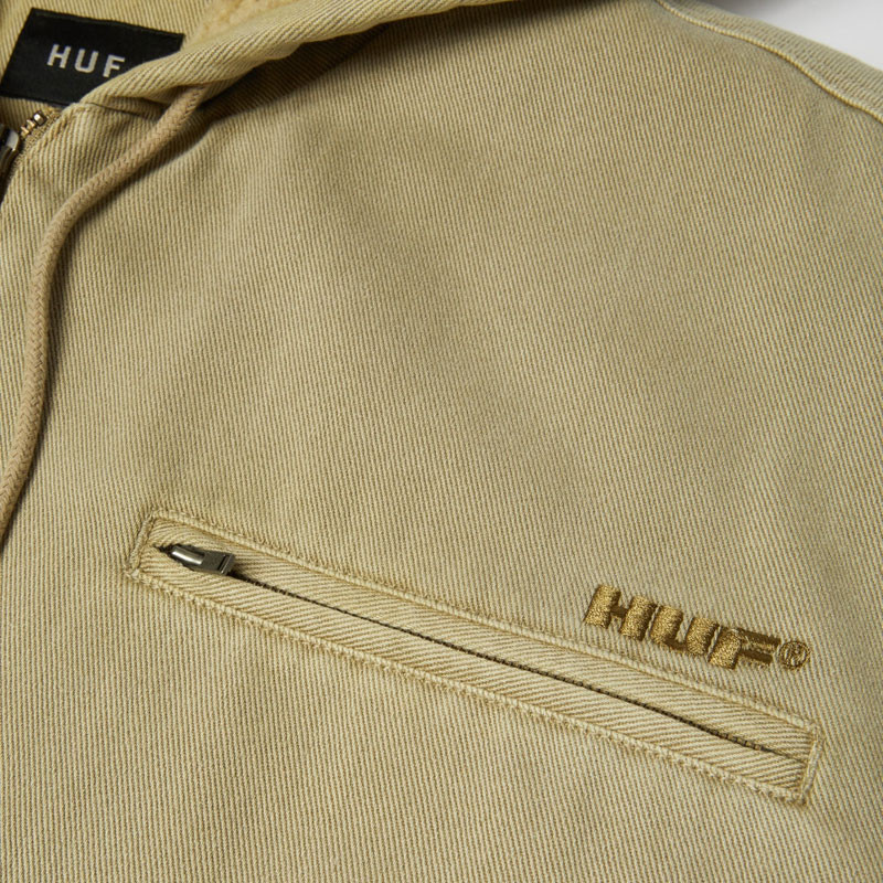 Chaqueta HUF: What A Jungle Denim Work Jacket (Desert)