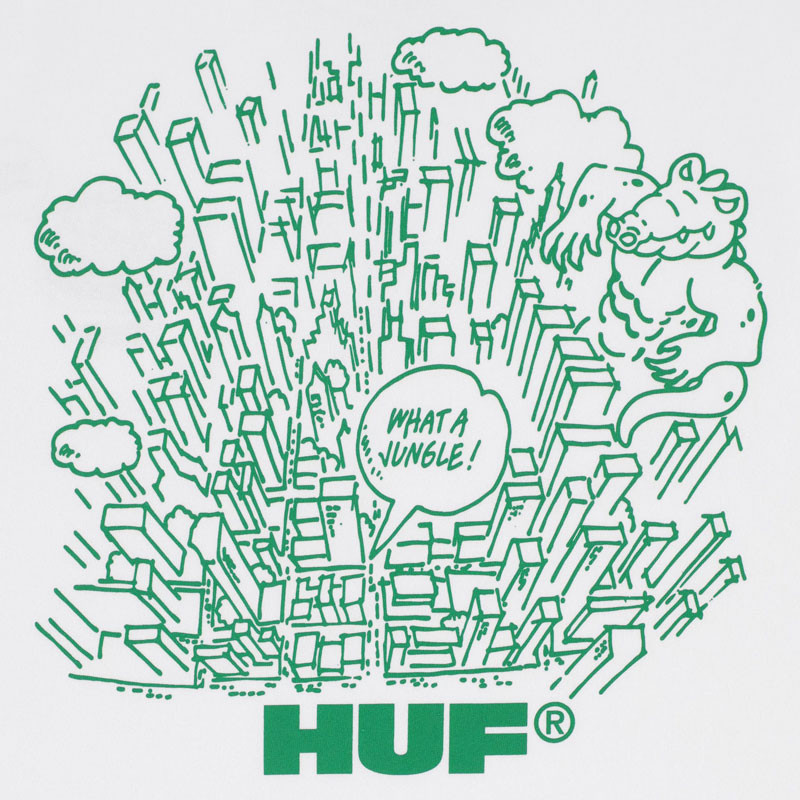 Camiseta HUF: What A Jungle SS Tee (White)