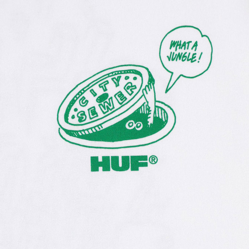 Camiseta HUF: What A Jungle SS Tee (White)